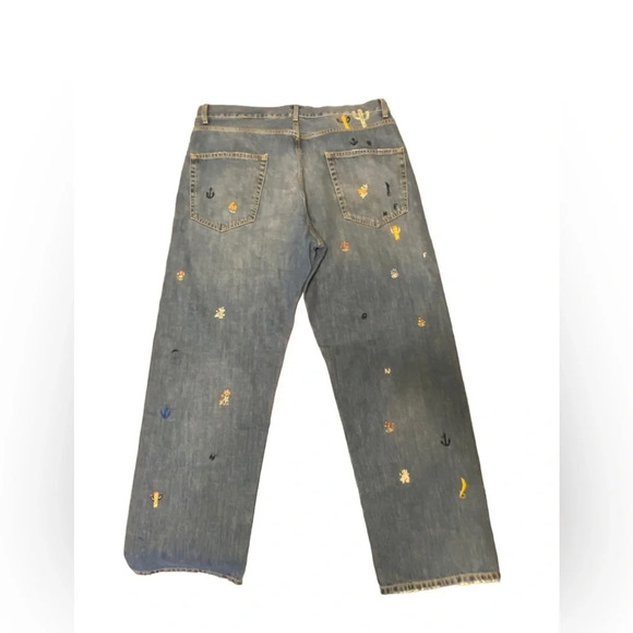 Nick Fouquet Uzzi Embroidered-motif Straight Leg Jeans - Picture 9 of 16